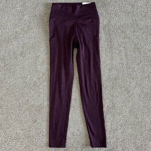 Aerie Chill Play Move Feel Cozy‎ High-Rise Leggings Purple Heather Small Regular